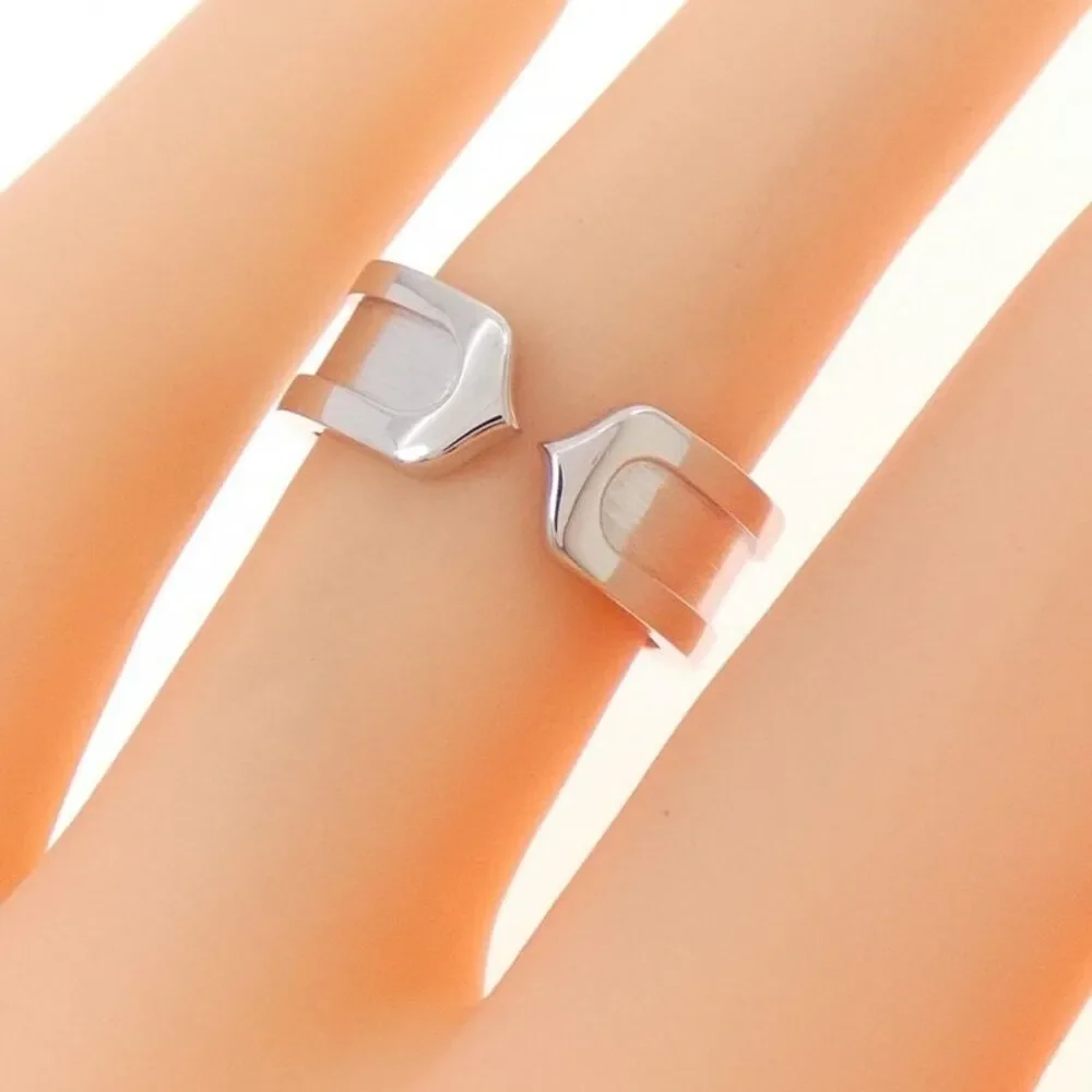 Cartier C2 750 White Gold Ring Size 6